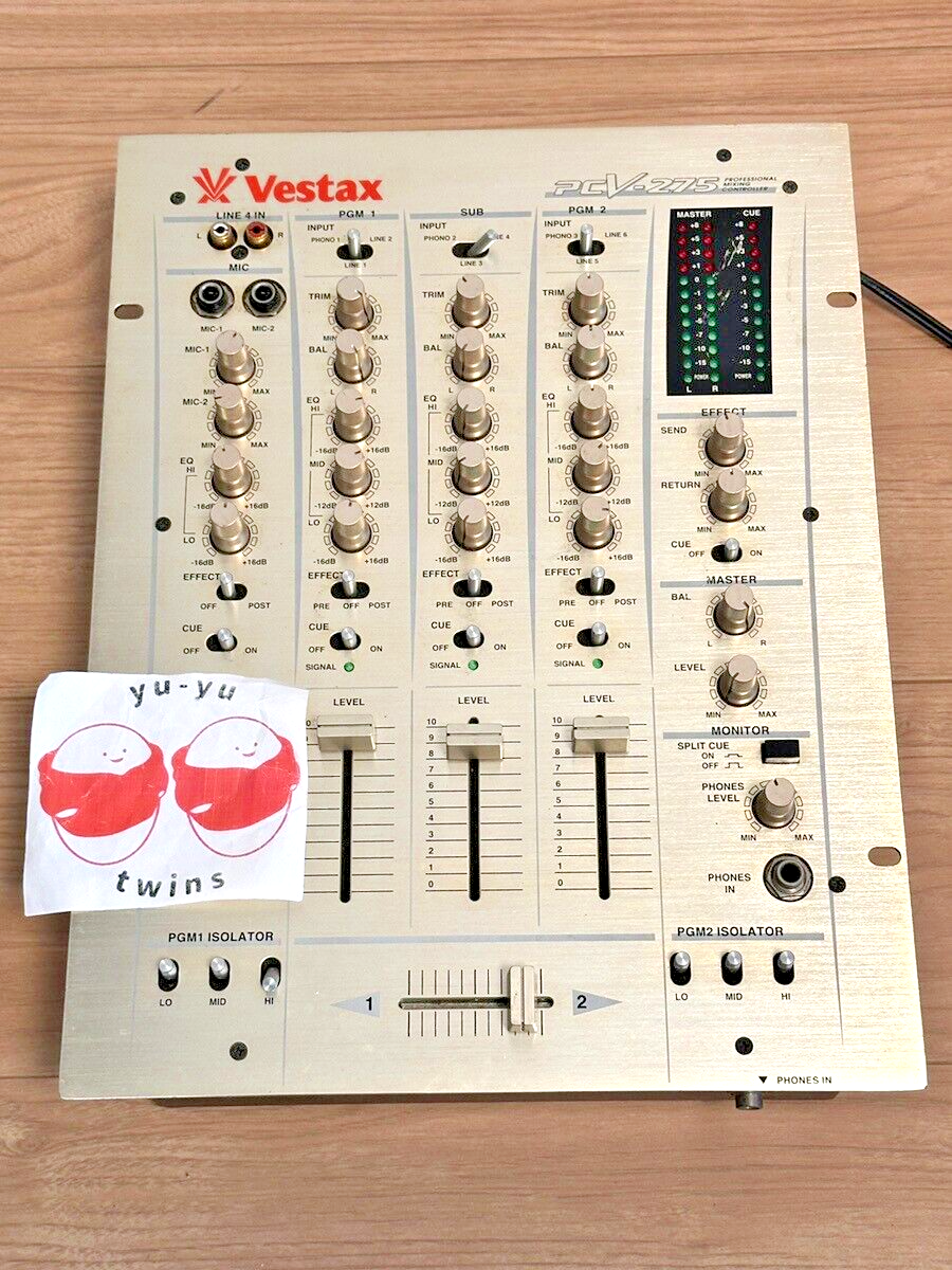 Vestax PCV-275 Professional Mixing Controller DJ Mixer 3 Channel