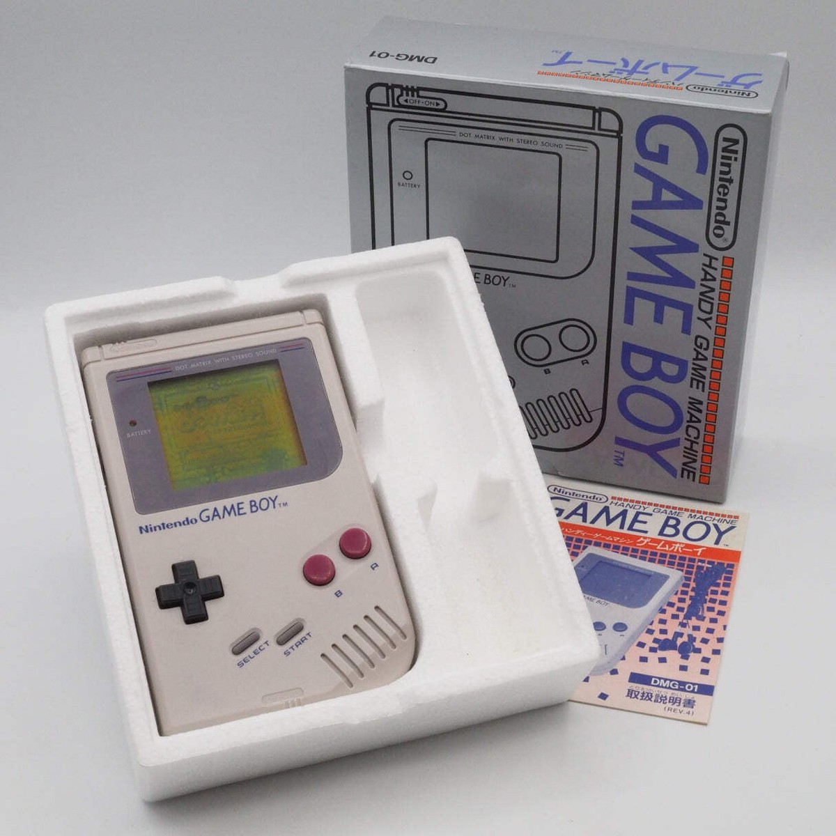 Nintendo GAME BOY Handheld Console DMG-01 Boxed Gray Tested