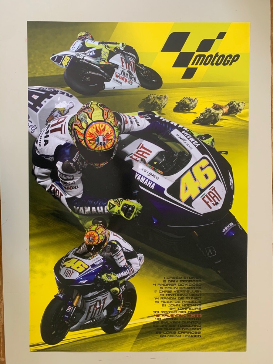 VALENTINO ROSSI, 48,AUTHENTIC 2008 POSTER | eBay