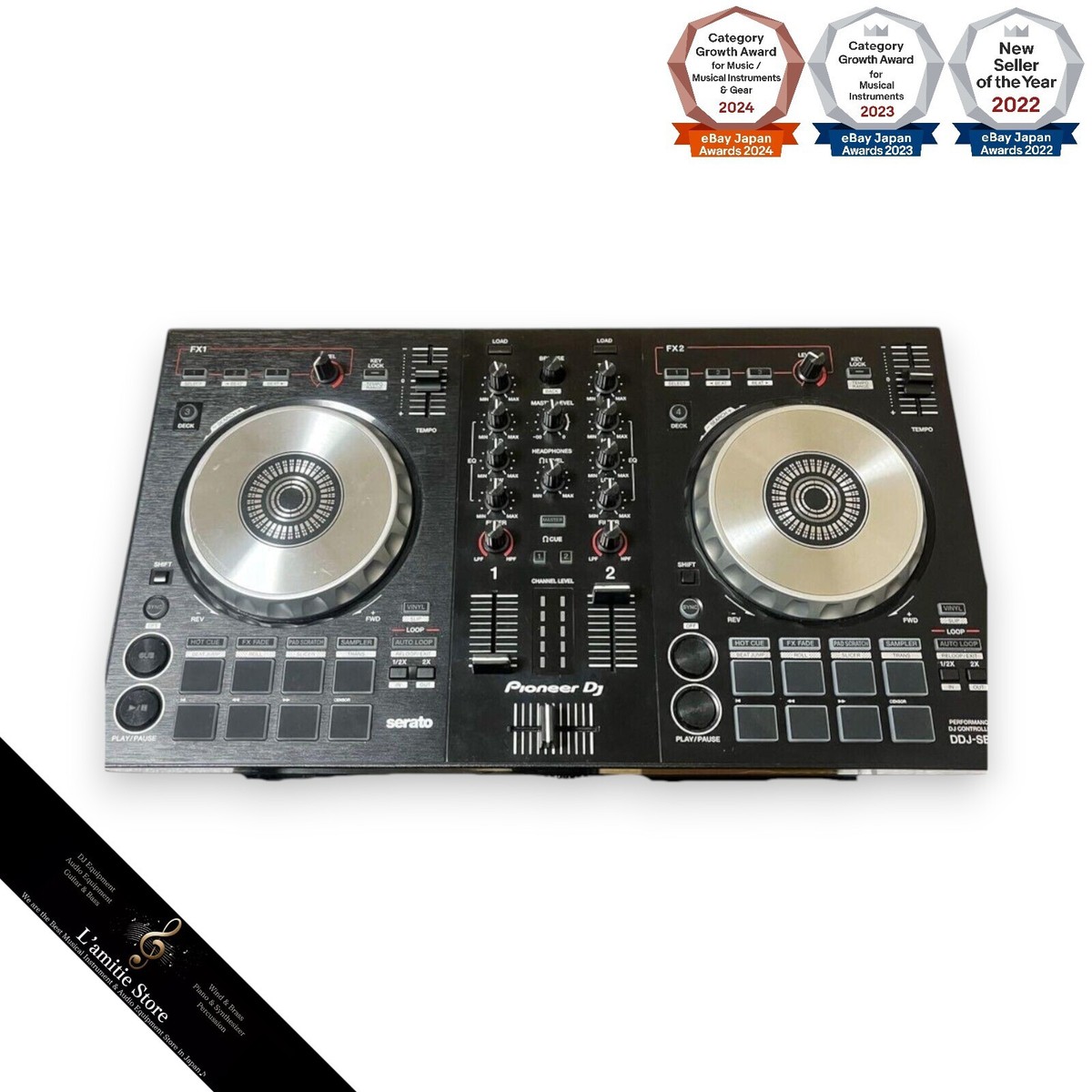 Pioneer DJ DDJ-SB3 DJ Controller SERATO LITE Japan DDJSB3 Black