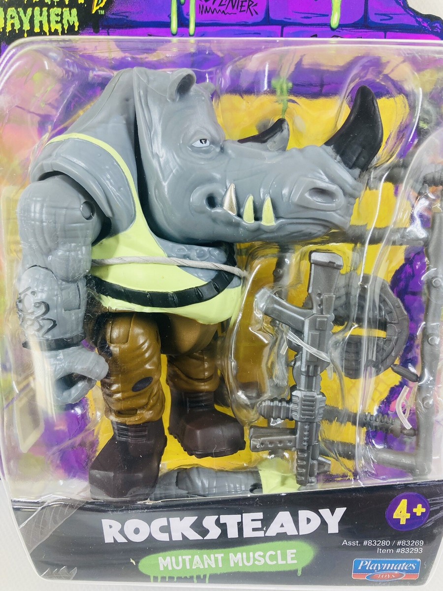 ROCKSTEADY TMNT NINJA TURTLES MUTANT MAYHEM PLAYMATES 2023 ACTION
