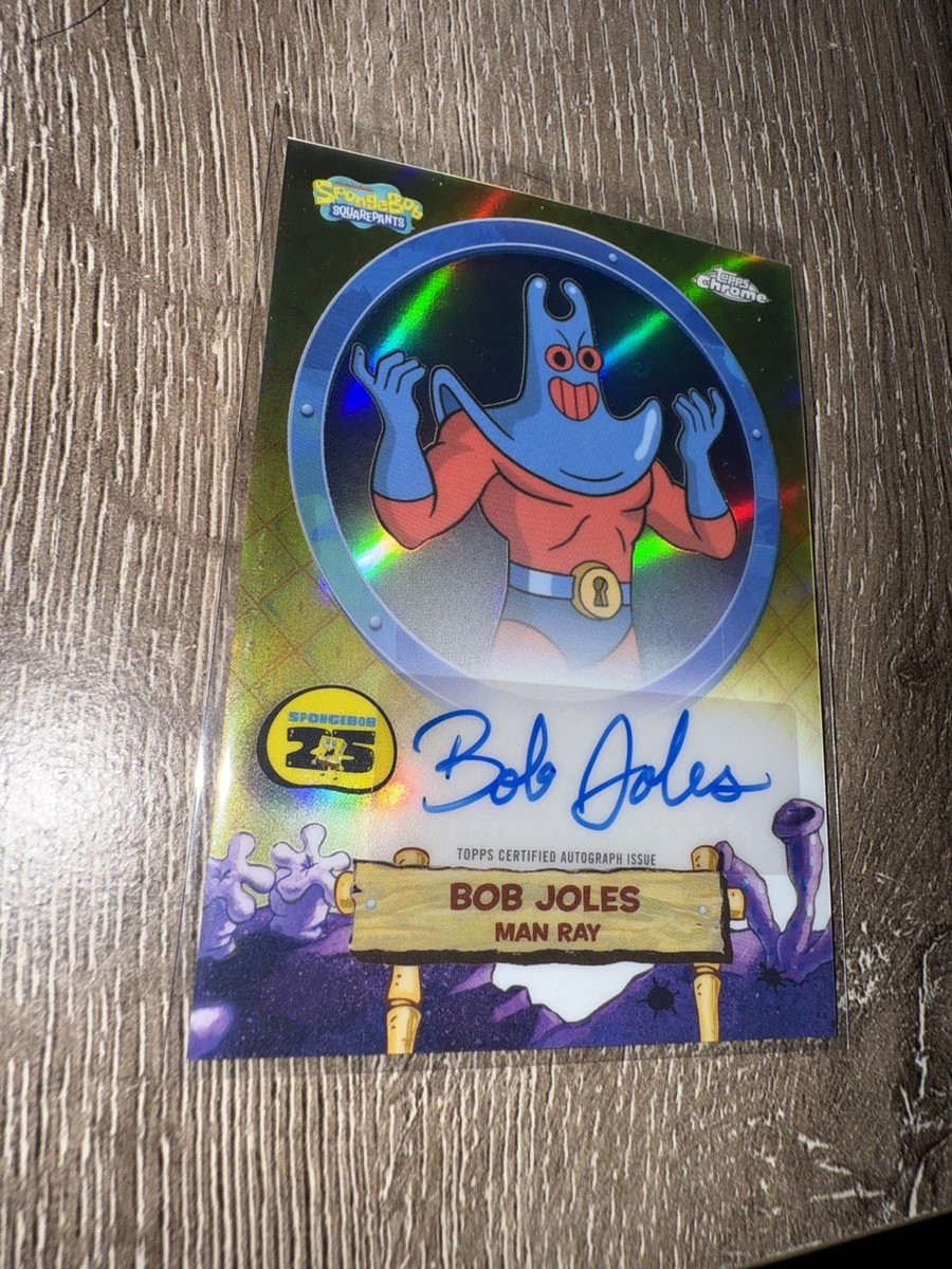 Topps Chrome 2025 Spongebob 25 Bob Joles Man Ray Auto SA-MR | eBay