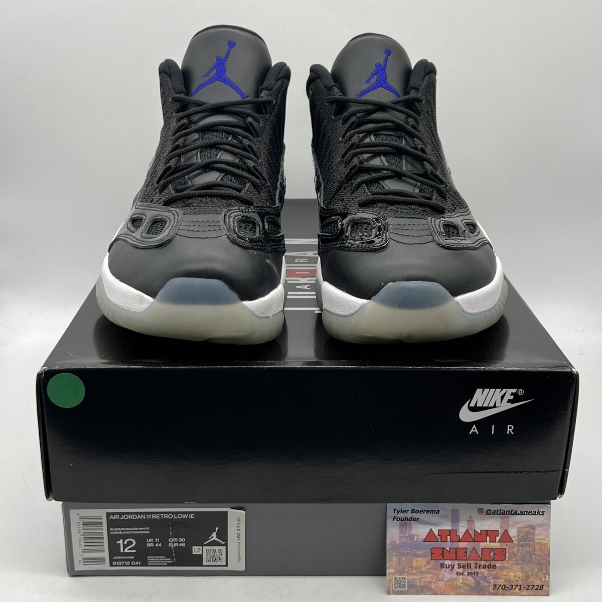 Nike Air Jordan 11 Retro Low IE Space Jam Men's Size 11 919712-041