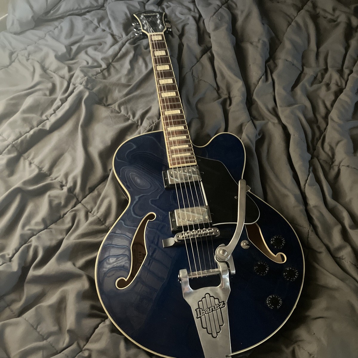 Ibanez Artcore AFS75T Hollowbody Blue With Breedlove Case Mint