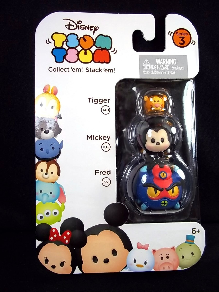 Disney Tsum Tsum 3 pack Series 3 Fred Mickey Tigger #64 | eBay
