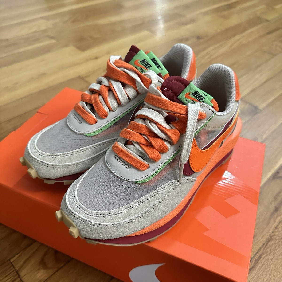 Nike Sacai x Clot x LDWaffle 'Net Orange Blaze' DH1347 100 Men's