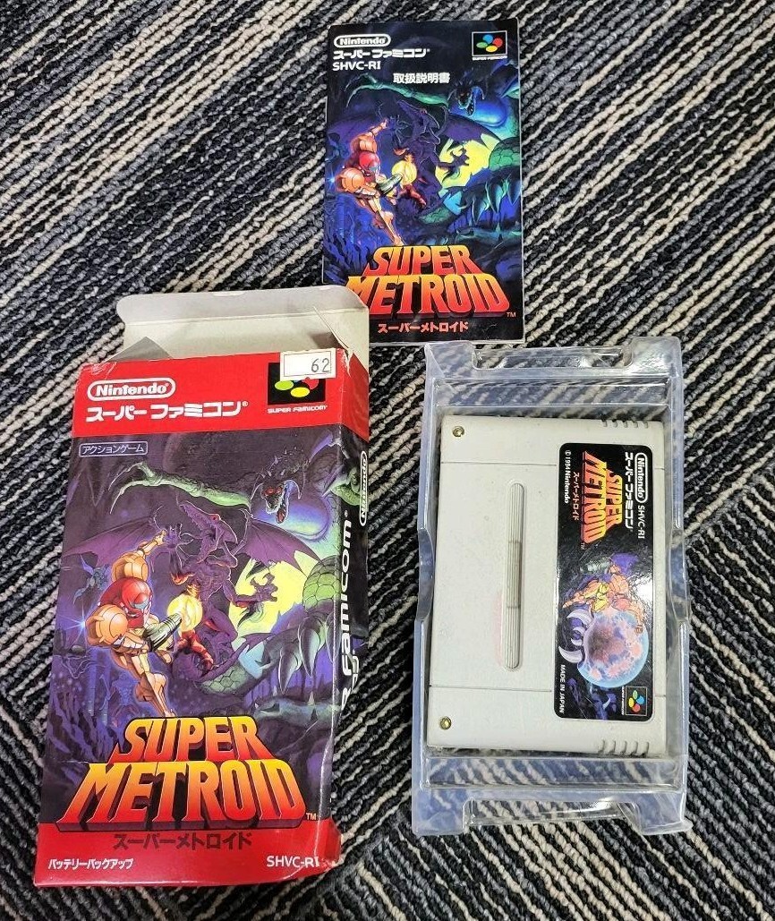 Nintendo Super Famicom Super Metroid Japan SFC SNES w/box | eBay