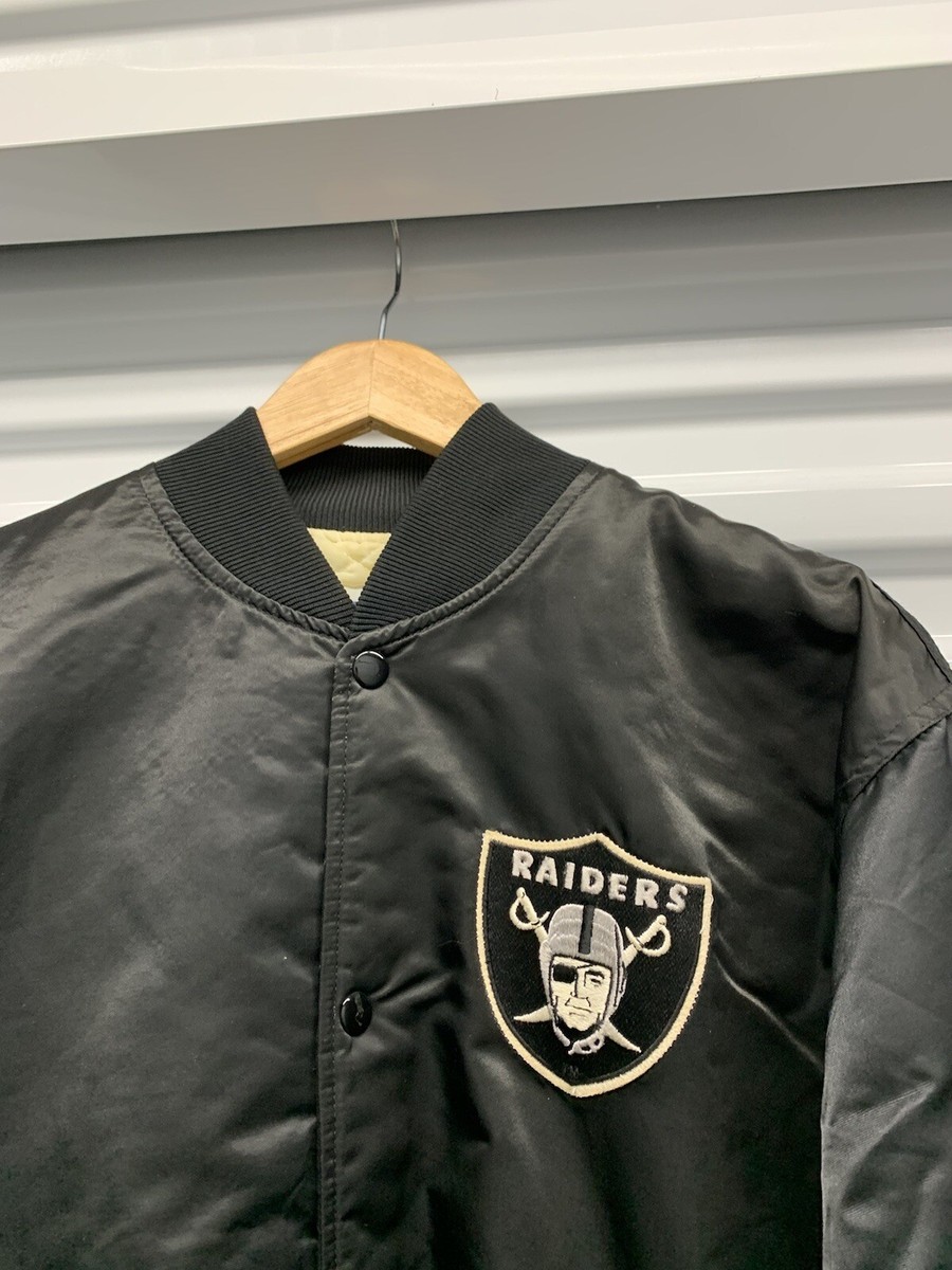 Vintage 80s Oakland Raiders Starter Satin Jacket Los Angeles Large