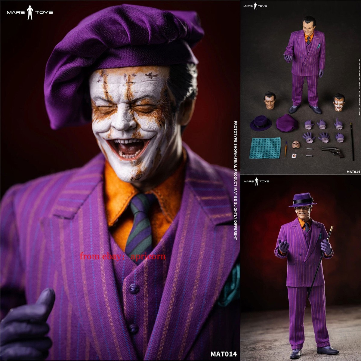 Pre! Mars Toys MAT014 The JOKER 1989 J Nicholson 1/6 Collectible