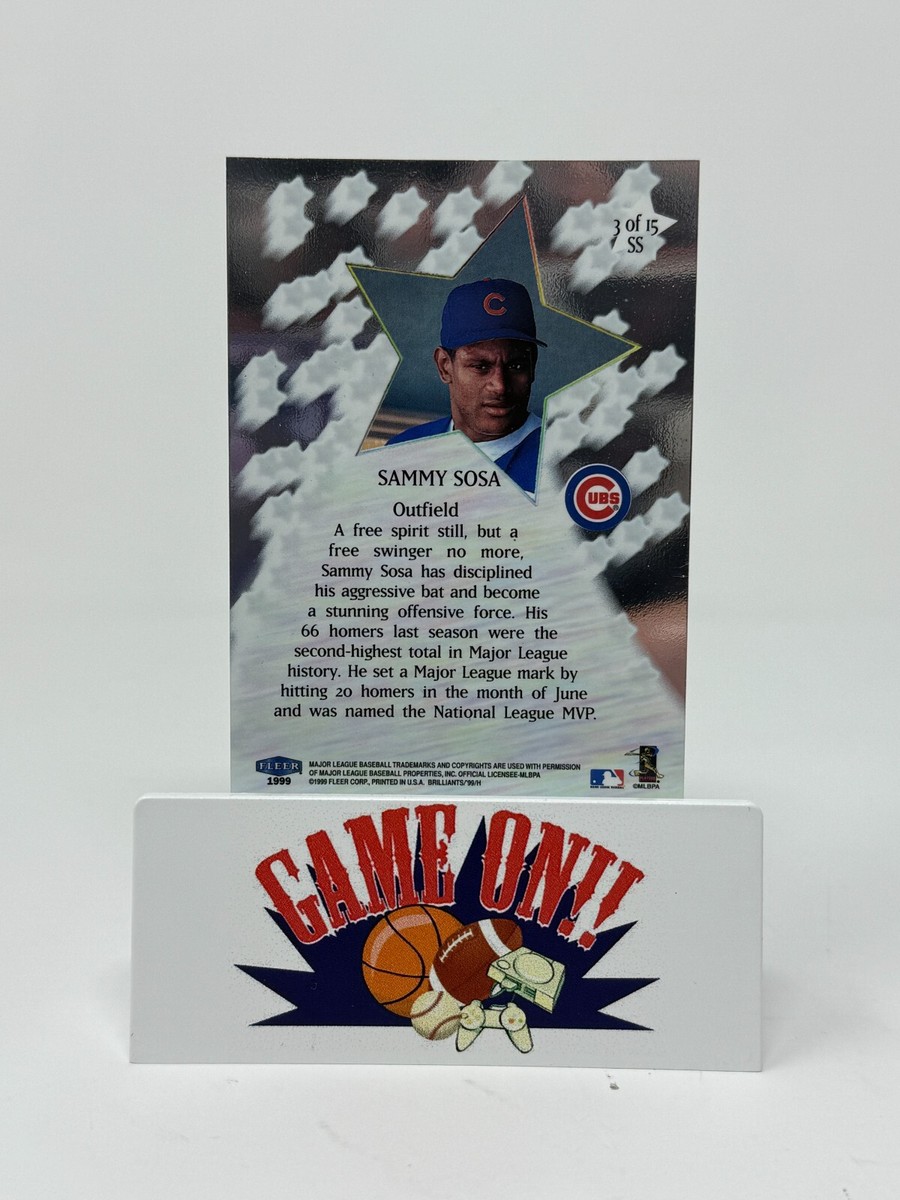 1999 Fleer Brilliants Pulsars Sammy Sosa