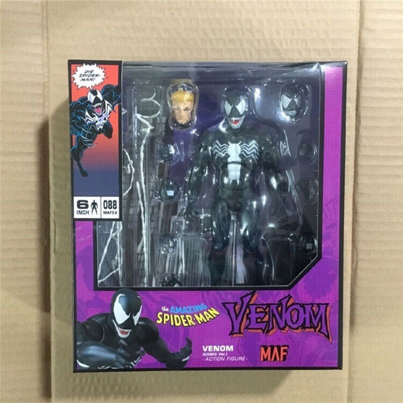 New MAFEX 088 1:12 The Amazing Spider-Man Venom Comic Ver. Action
