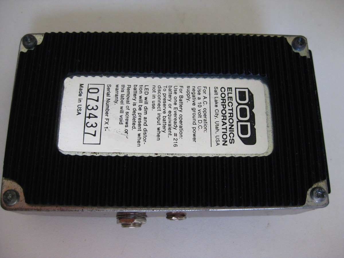 Vintage DOD FX87 Edge Filter Guitar Effect Pedal USA | eBay