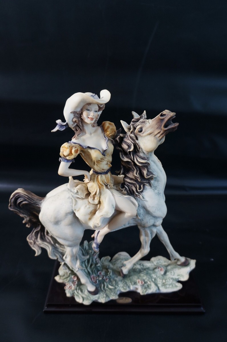 GIUSEPPE ARMANI FREE SPIRIT FIGURINE 321C Lady With Horse Limited