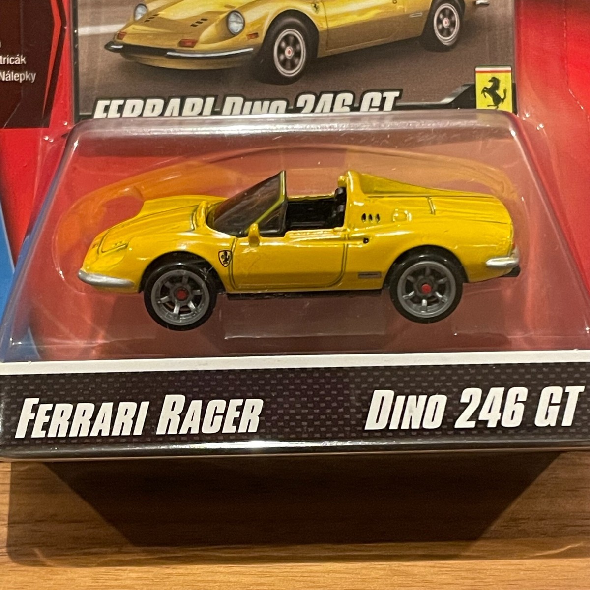 Hot Wheels Ferrari Racer DINO 246 GT Yellow New old stock Unopened