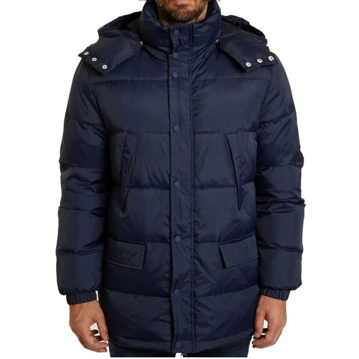 Slate & Stone Navy Ripstop Down Jacket | eBay