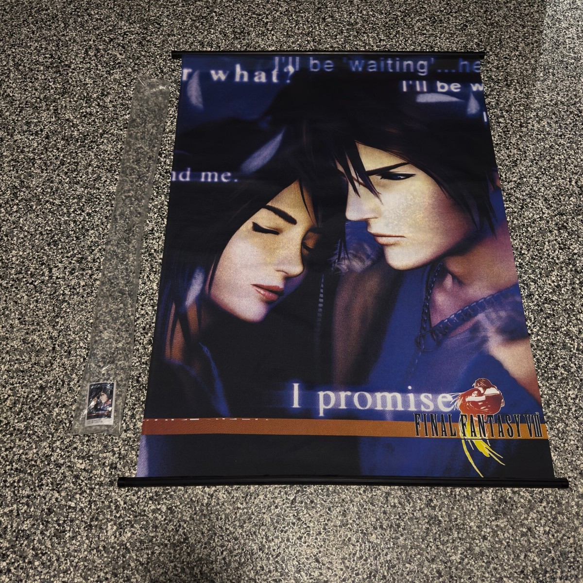 Vintage Final Fantasy VIII 8 Squall Rinoa Anime Game Promo Wall