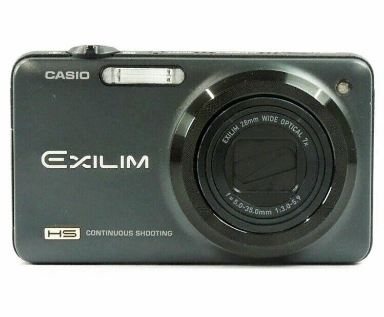 Casio Exilim EX-ZR10 12.1 MP digital camera 7x zoom lens *black