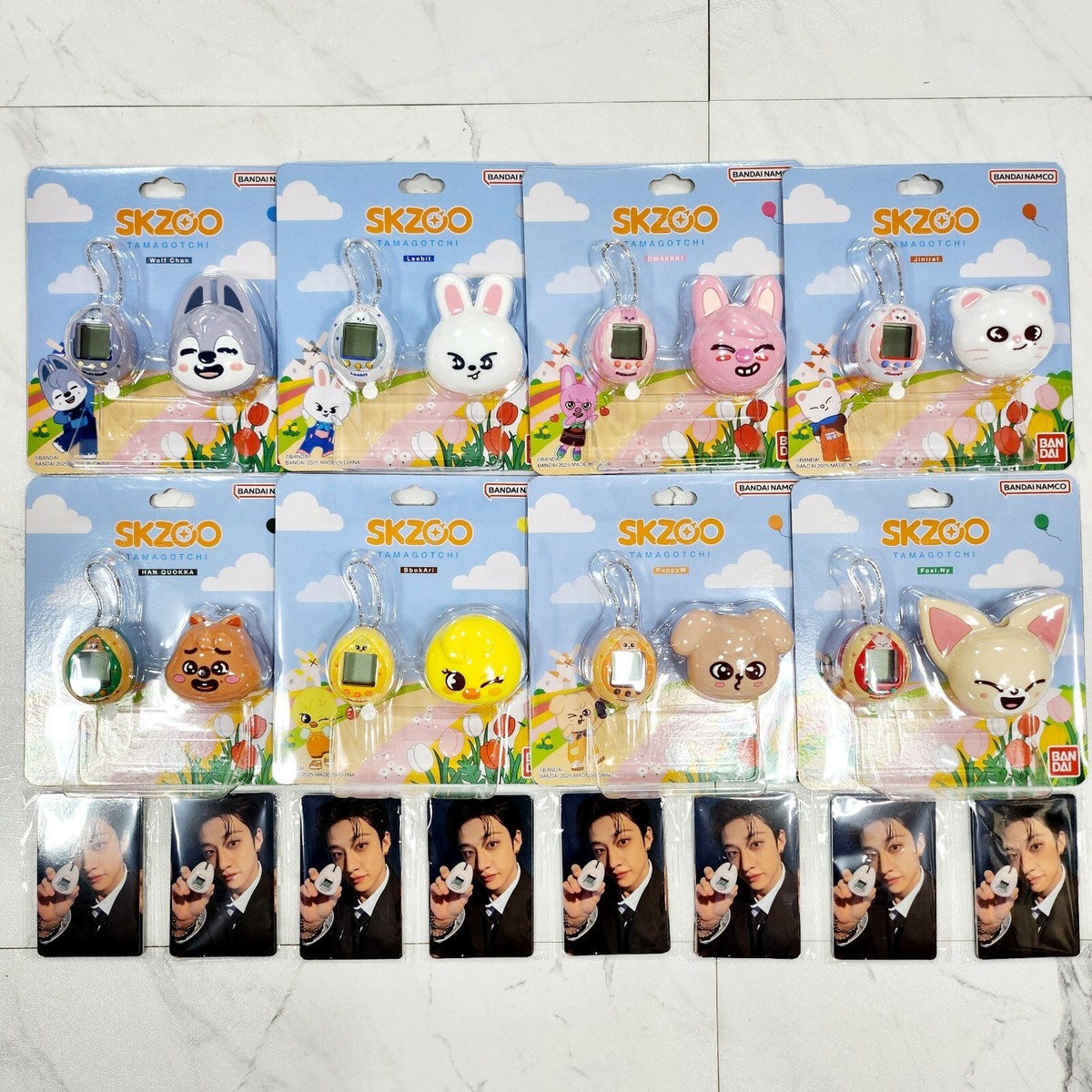 ON HAND] STRAY KIDS x SKZOO TAMAGOTCHI & CASE SET & PHOTOCARD SET