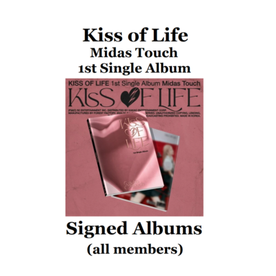 KIOF Kiss of Life 1st Single Album Midas Touch Signed Album (all