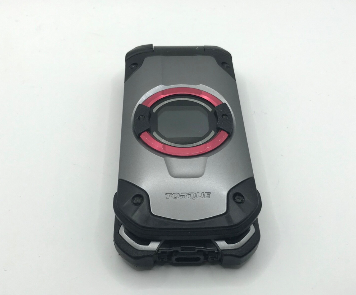 au KYOCERA KYF33 TORQUE X01 SIM UNLOCKED FLIP PHONE SILVER KEITAI
