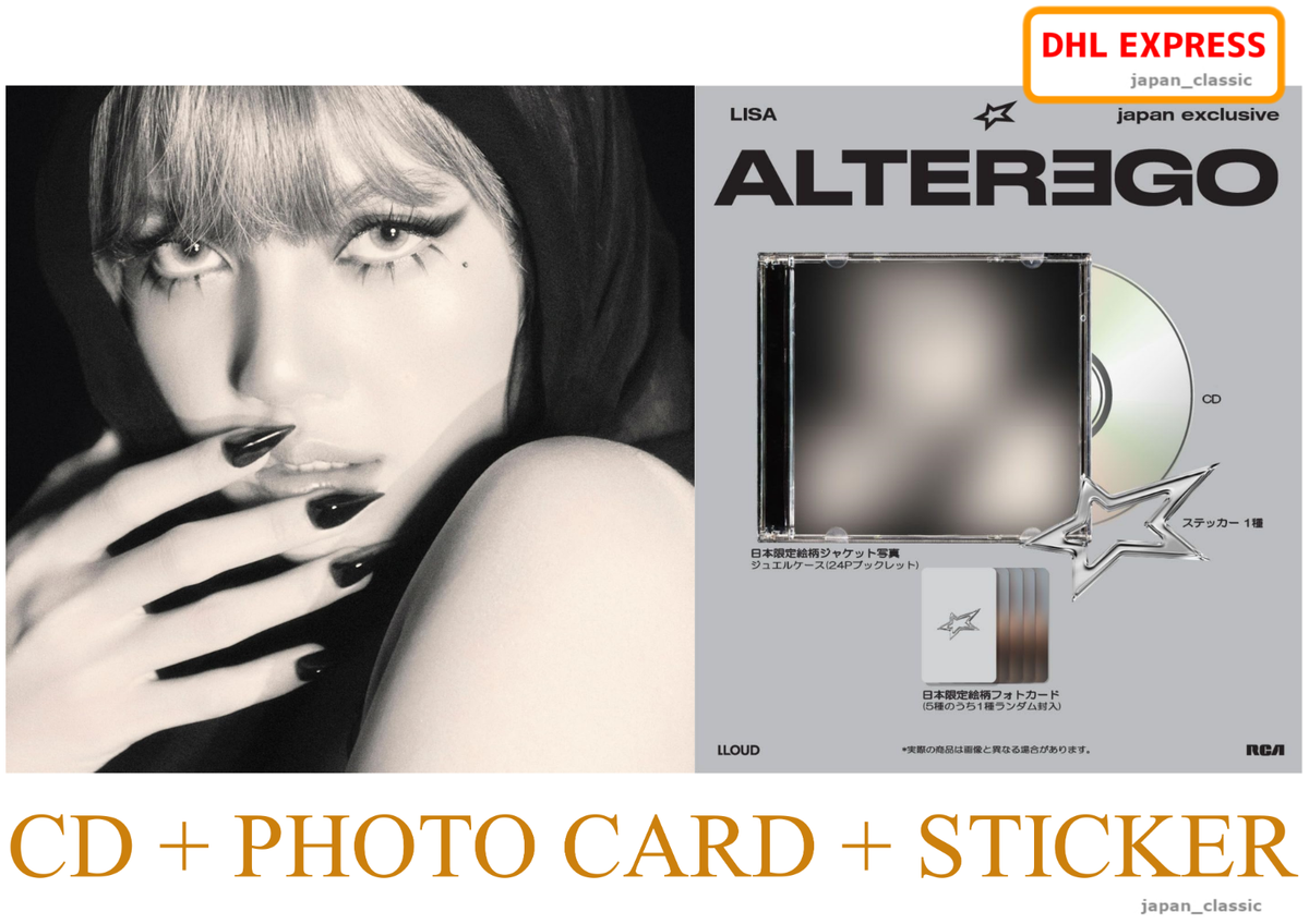 BLACKPINK LISA Alter Ego JAPAN EXCLUSIVE CD + PHOTO CARD + STICKER