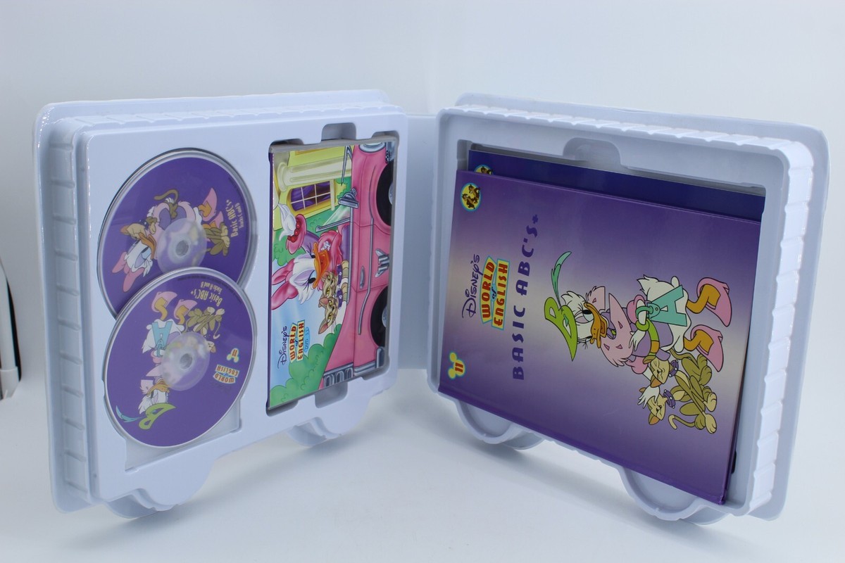 Disneys World of English #11 Basic ABC's DVD CD Course Books