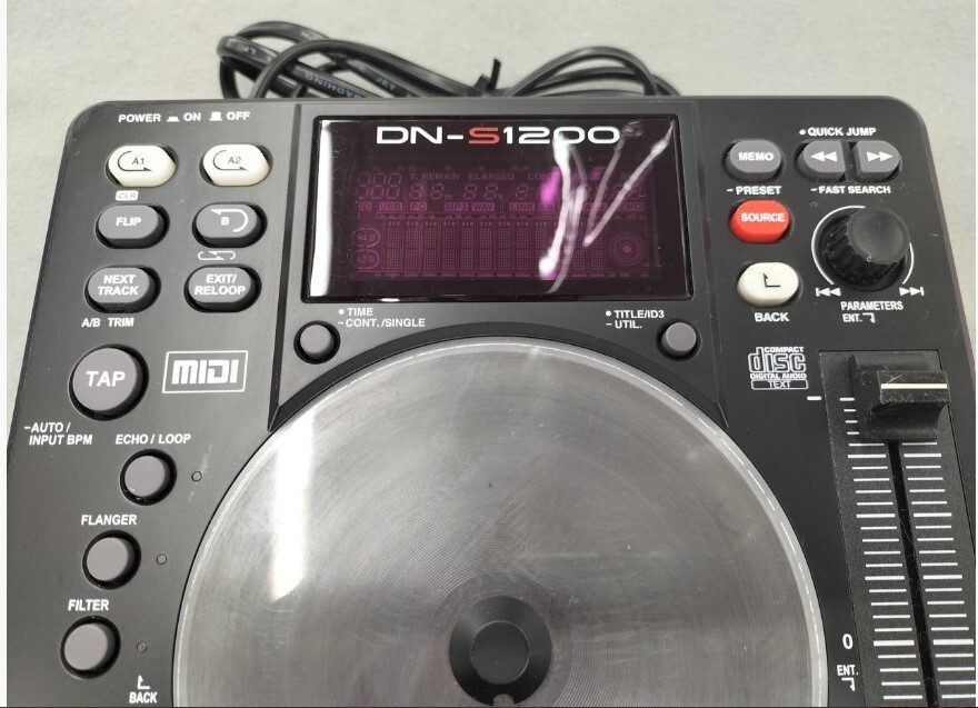 Denon DJ DN-S1200 Single Portable CD/MP3 Player Controller From
