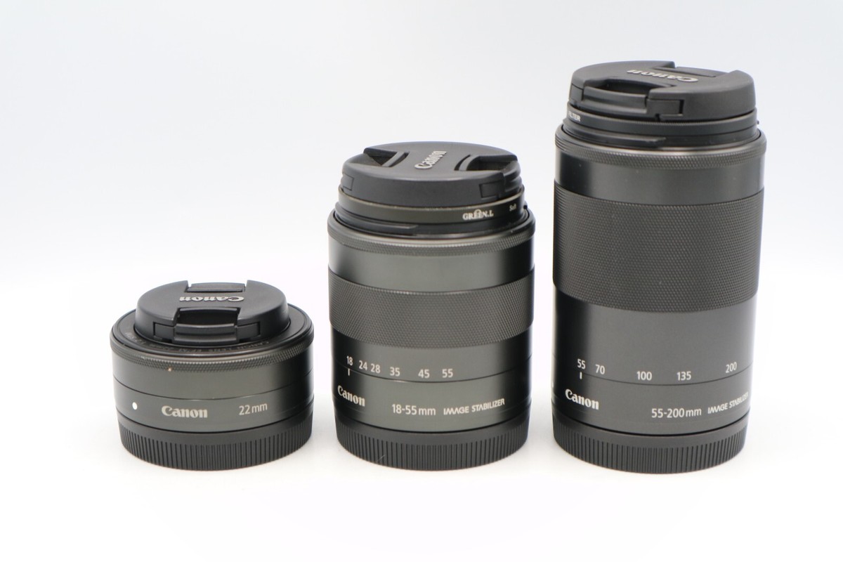 Canon EOS M3 18.0MP Digital Camera Black (Kit w/ 22mm 18-55mm 55