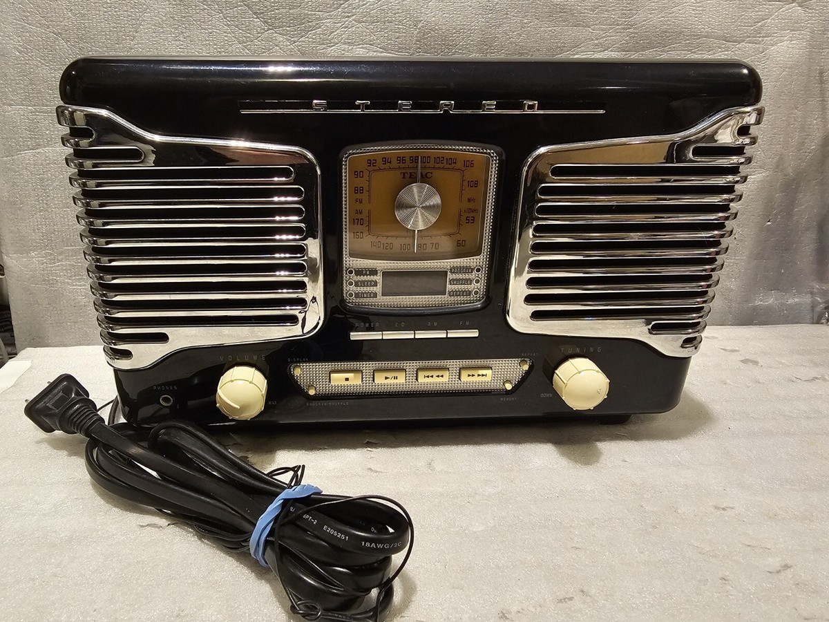 Vintage Black TEAC SL-D80-B Deluxe AM/FM Stereo Radio. (Faulty CD