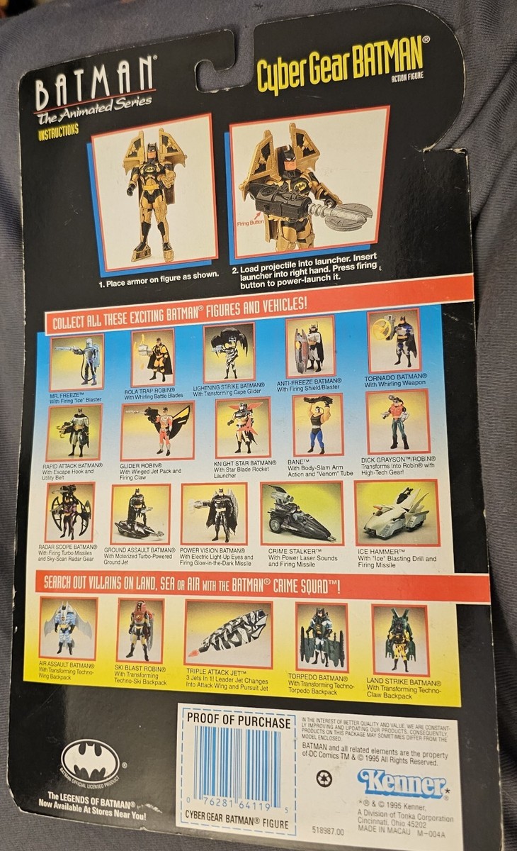 Cyber Gear Batman The Animated Series 1995 Kenner Figure NEW | eBay