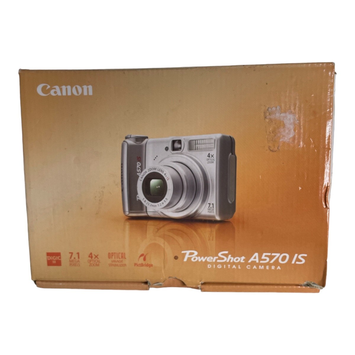 Canon Digital Camera PowerShot A570 IS PC1225 7.1 MP 4X Zoom