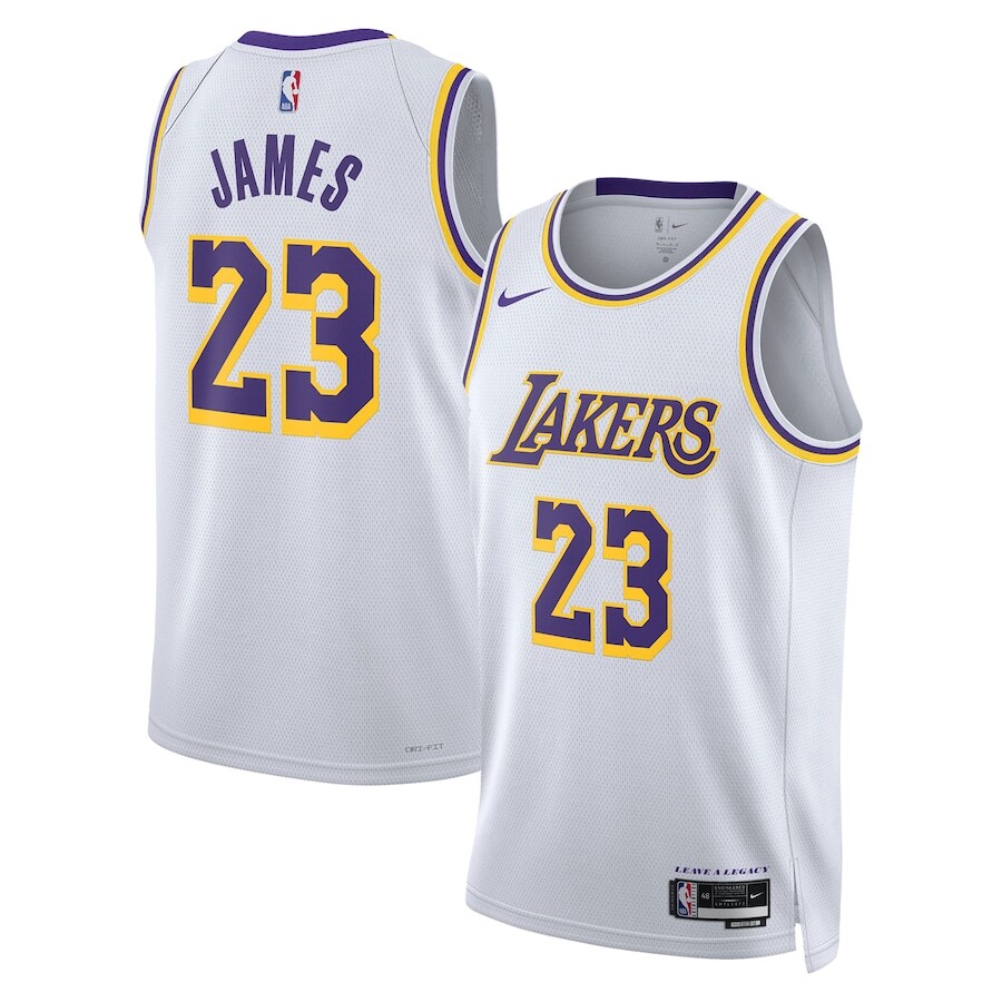 Los Angeles Lakers LeBron James #23 Nike Swingman NBA Jersey