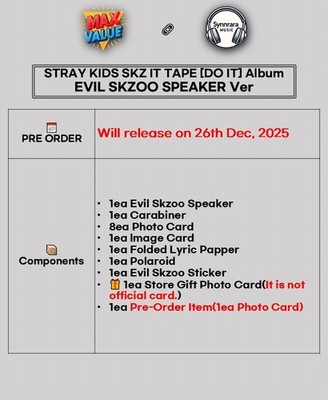 STRAY KIDS SKZ IT TAPE [DO IT] Album EVIL SKZOO SPEAKER Ver
