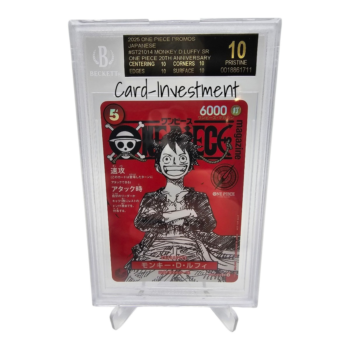 BGS 10 Black Label Monkey D. Luffy ST21-014 Promo ONE PIECE