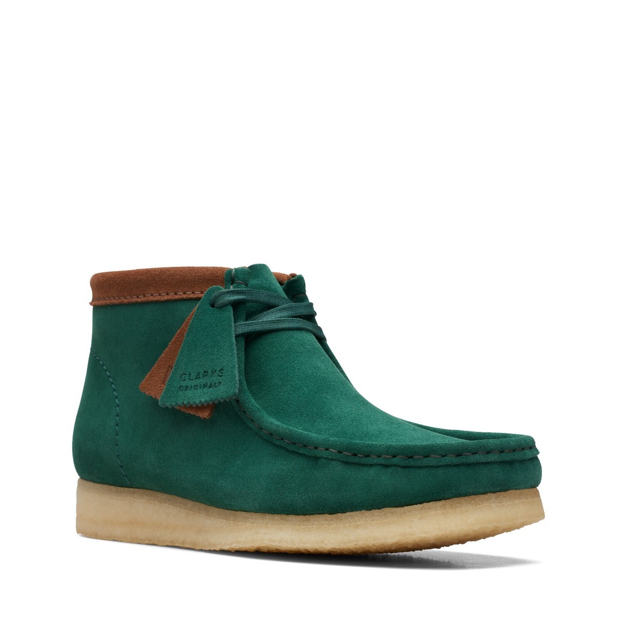 NEW 2023 MEN Clarks Wallabee Dark Green Suede limited edition lace