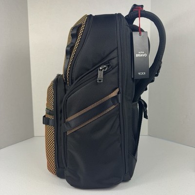 NEW TUMI Alpha Bravo Navigation Red Lime Backpack Triple Pocket