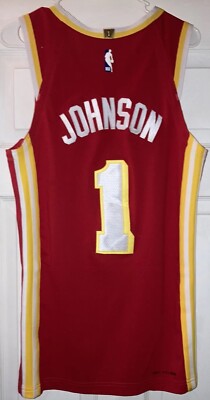 JALEN JOHNSON Atlanta Hawks Authentic NBA Jersey 40 S Nike Sewn