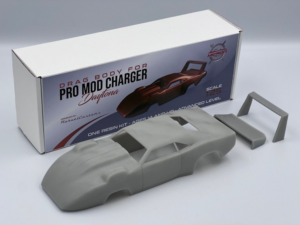 Daytona Charger Pro Mod 1969 Dodge Drag Dragster Body Scales 1/25