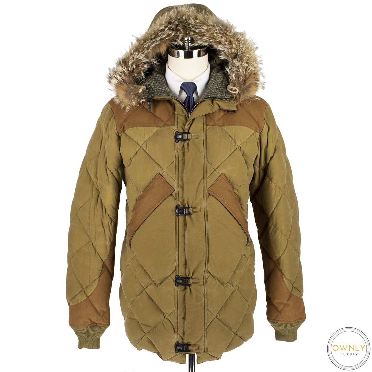 Nigel Cabourn Eddie Bauer Geddes Brown Cotton Goose Down Coyote