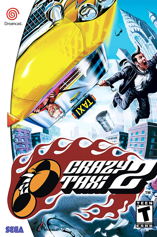 Crazy Taxi 2 Sega DreamCast BOX ART Premium POSTER MADE IN USA