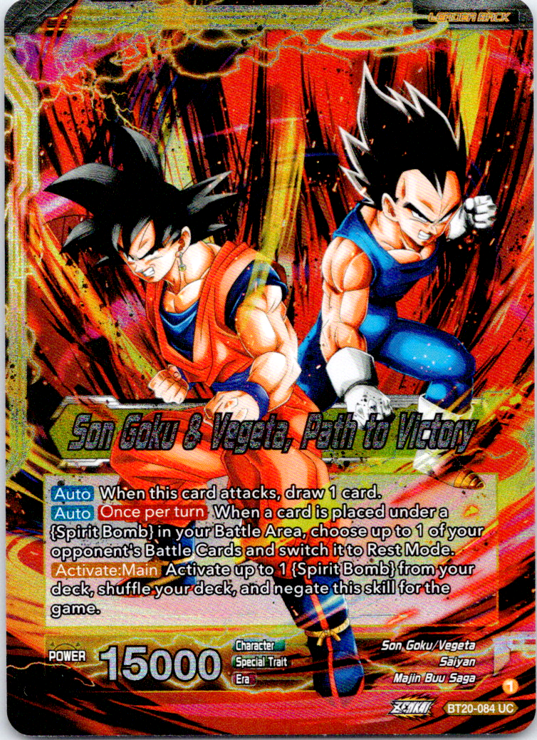 Son Goku & Vegeta, Path to Victory Foil Uncommon DBS Power