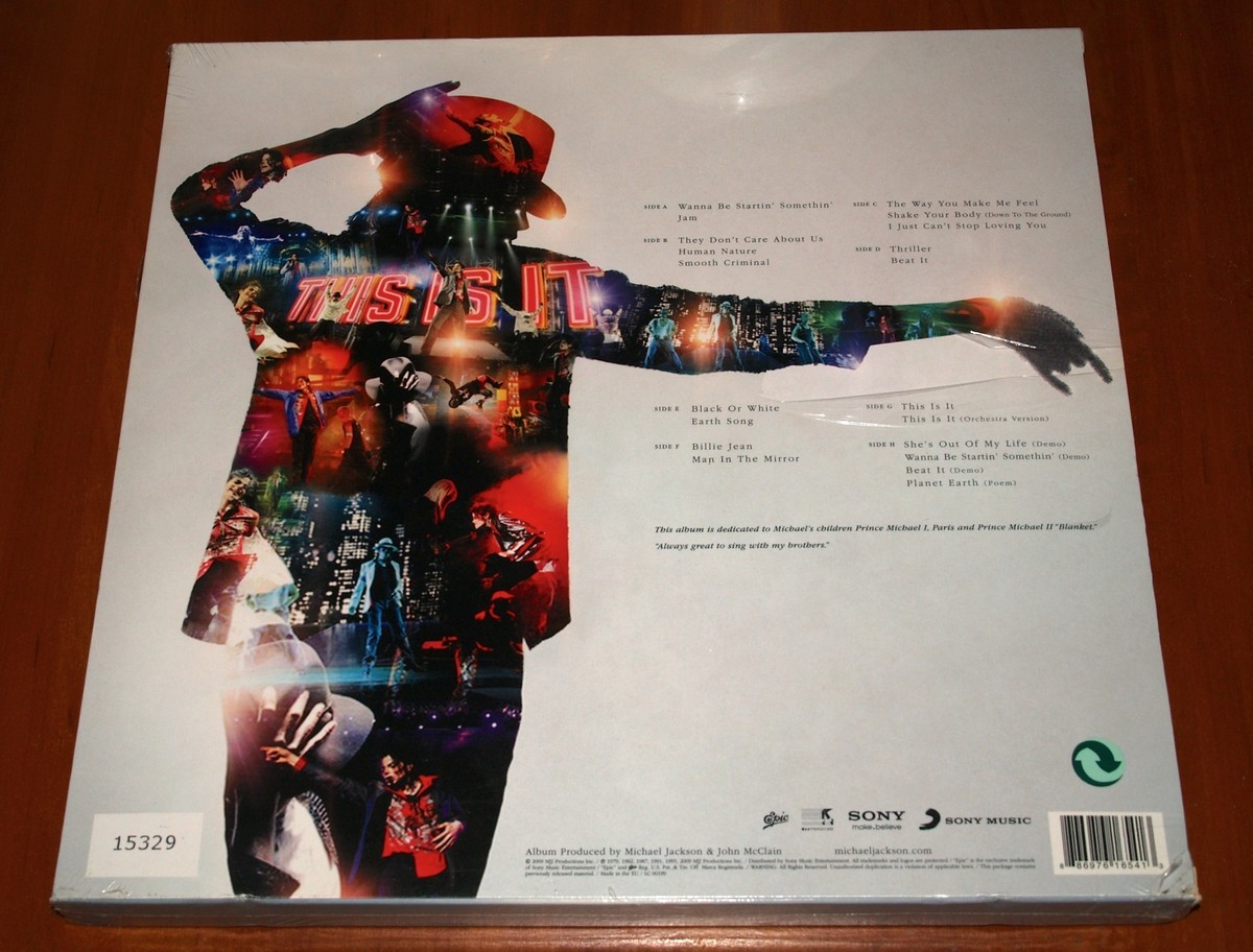 MICHAEL JACKSON THIS IS IT 4x LP VINYL BOX NUMBERED LIMITED