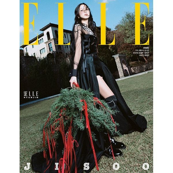 BLACKPINK JISOO ELLE Korea 2024.12 December Cover Whole Magazine