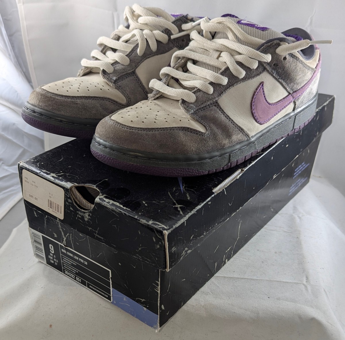 2006 Nike Dunk Low Pro SB Purple Pigeon Size 9 #304292-051 | eBay