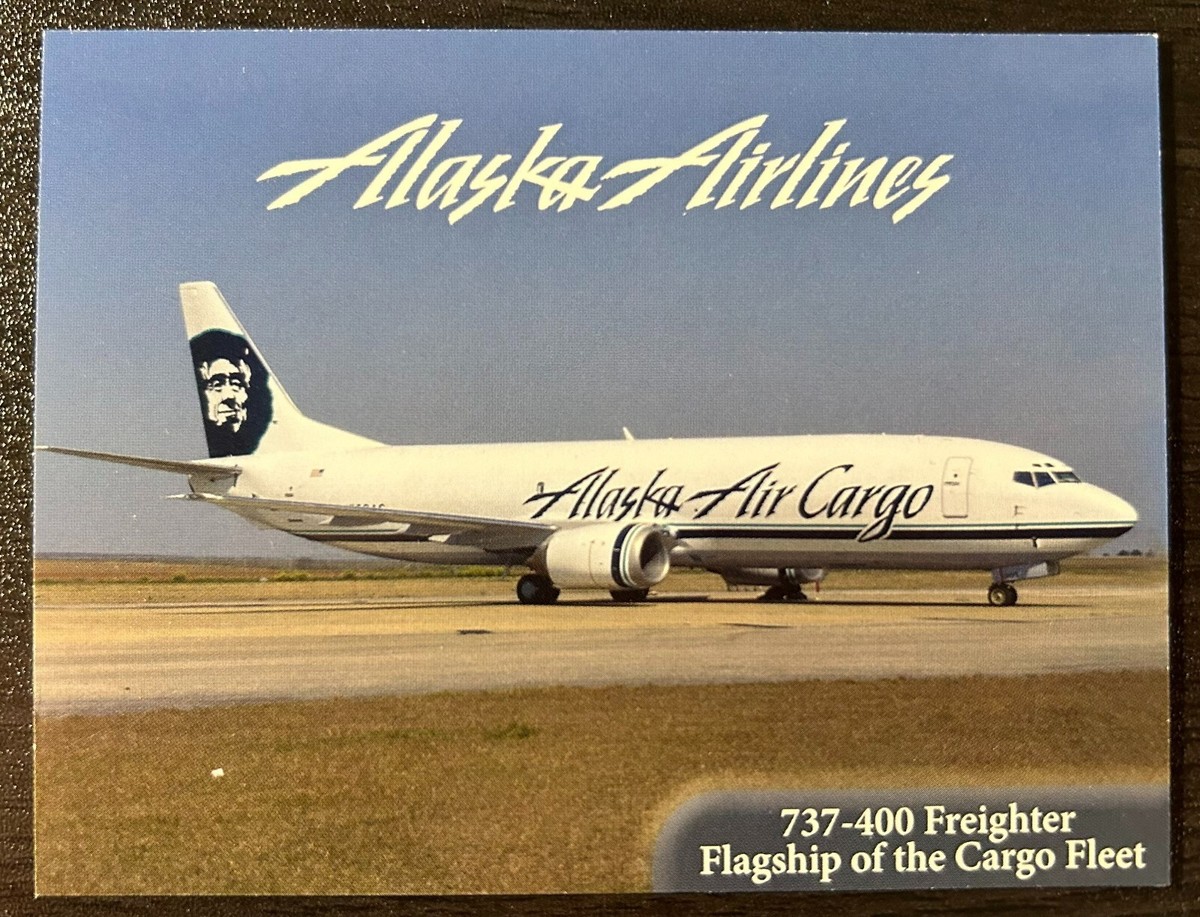 RARE Alaska Airlines 737-400 Freighter Aircraft Trading Card | eBay