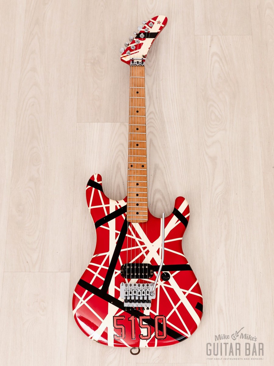 1990s ESP EVH Frankenstrat 5150 VH-250 Striped w/ Floyd Rose