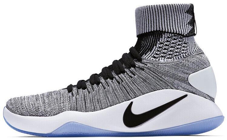 Preços baixos em Nike Hyperdunk 2016 Flyknit Black White | eBay