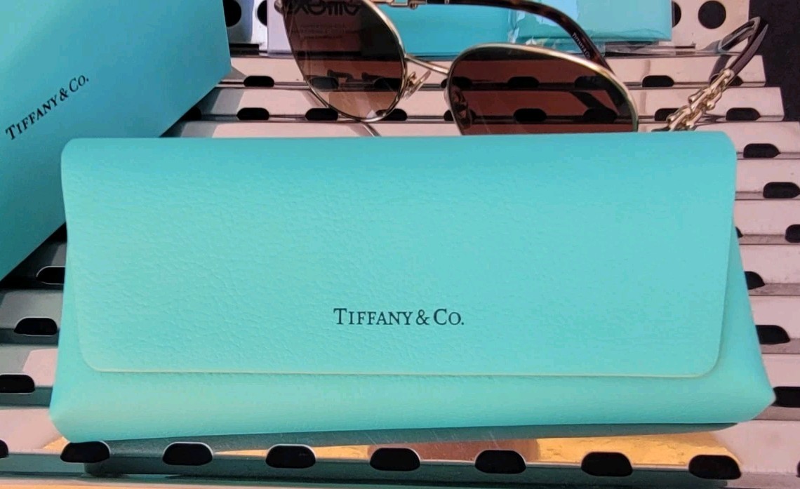 New Tiffany & Co. HardWear Sunglasses TF3086 60213B Pale Gold w