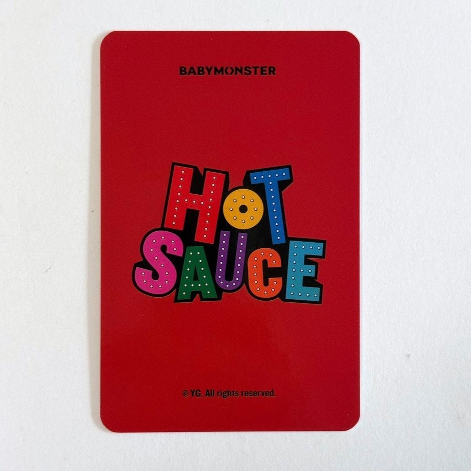 BABYMONSTER Hot Sauce Official MD Trading Card Photocard KPOP | eBay