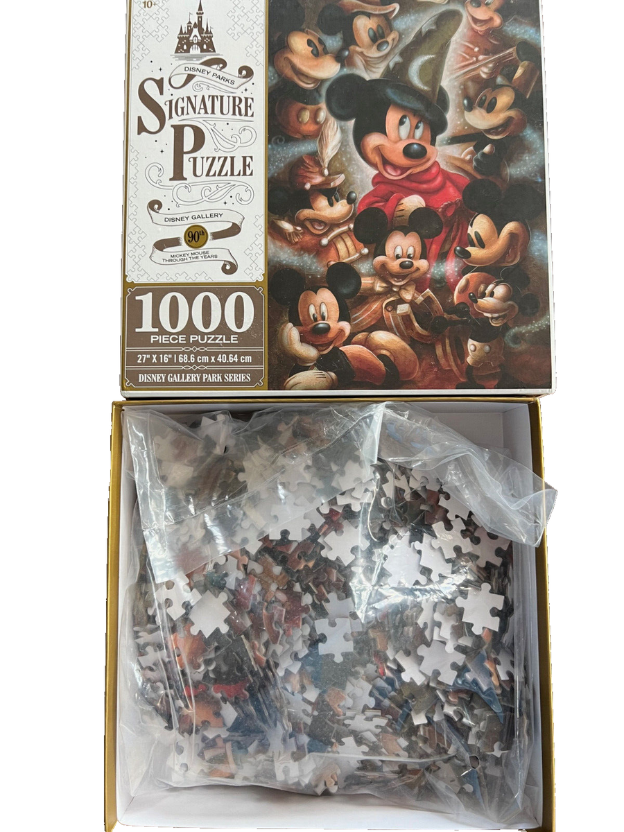 Disney Parks Signature Puzzle 1000 Piece 90th Mickey Mouse through